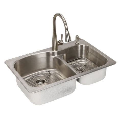 double stainless steel sink for 33 inch cabinet|33x22 undermount stainless steel sink.